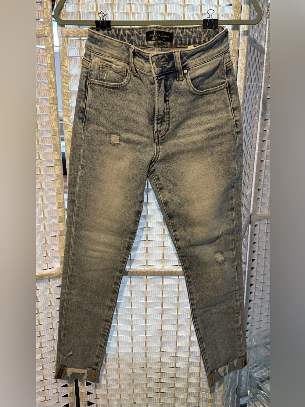 Risen Women’s Slim Fit Distressed Jeans